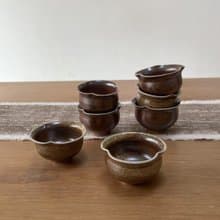柴燒陶手作 花苞杯