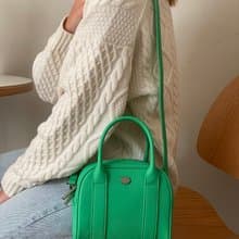 韓國 The Ally | MIA BAG | 綠色 | 牛皮手袋 斜背包