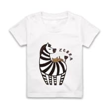 字母Z-ZEBRA短袖T恤-白