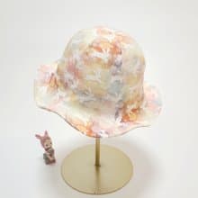 【HiGh MaLi】小花朵帽-迷幻兔#小孩專用#遮陽#附鬆緊帶#中秋