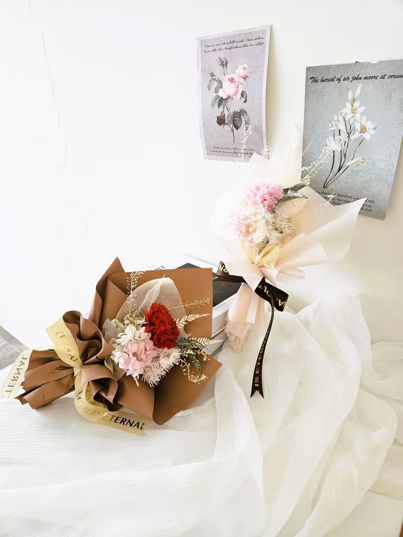 永生康乃馨花束 母親節花束 永生花 康乃馨