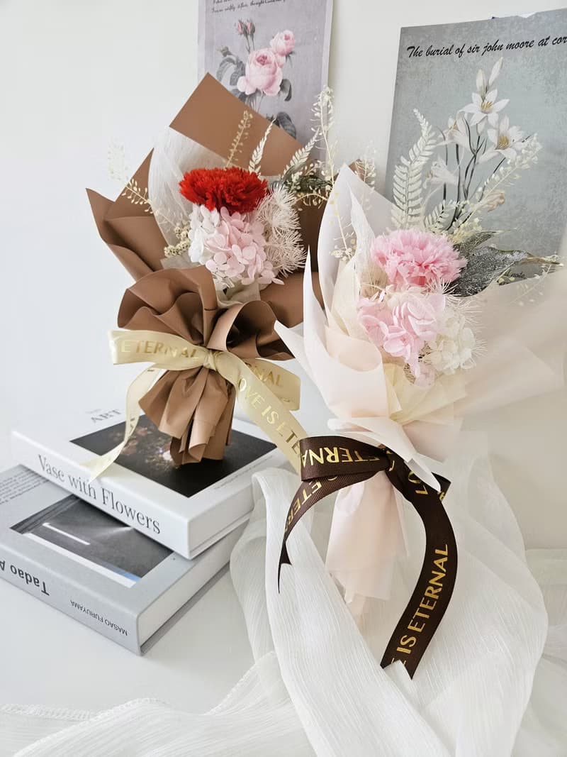 永生康乃馨花束 母親節花束 永生花 康乃馨