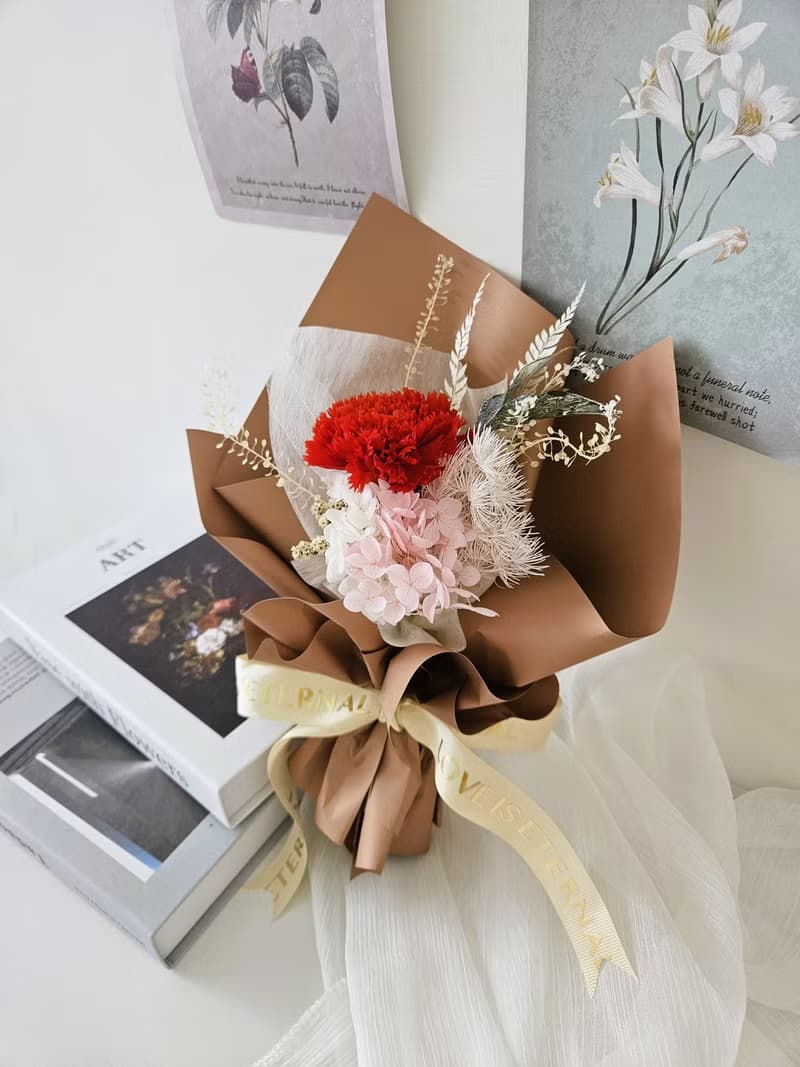 永生康乃馨花束 母親節花束 永生花 康乃馨