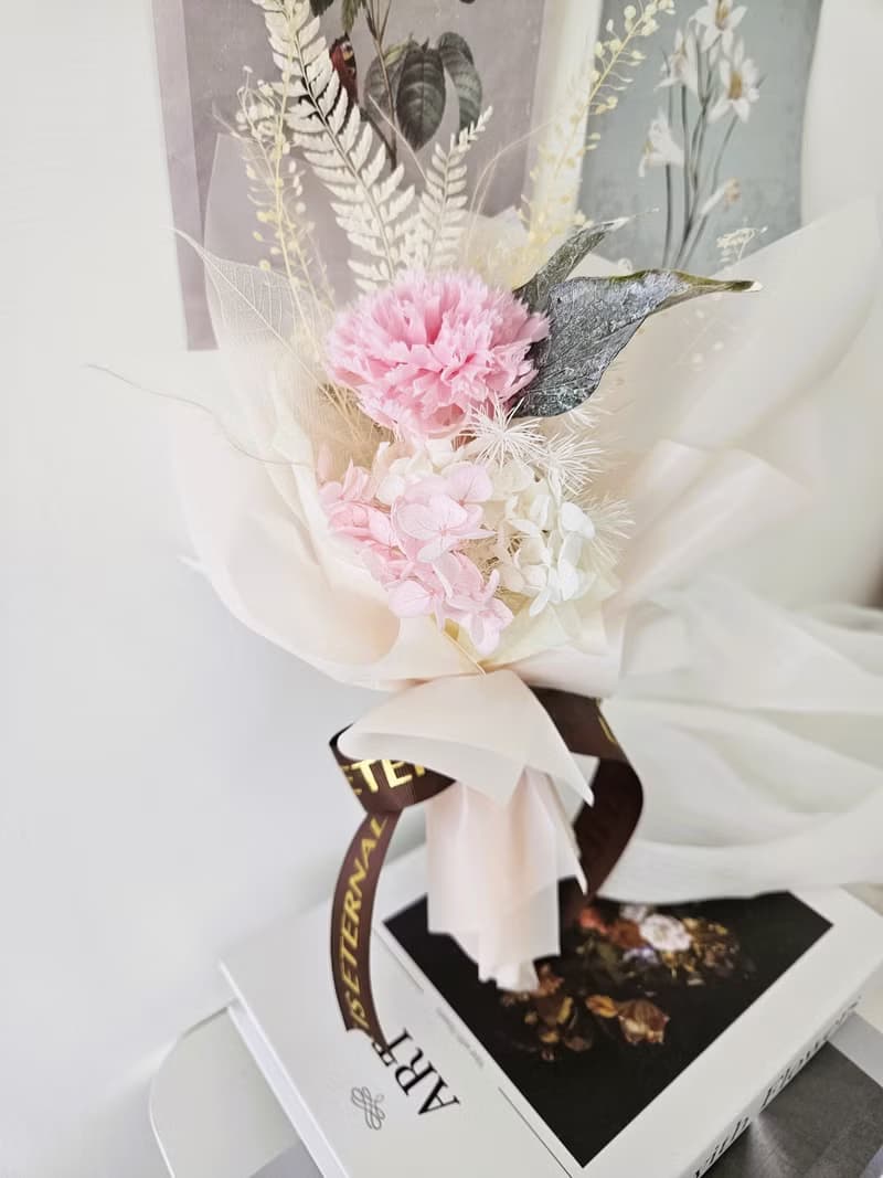 永生康乃馨花束 母親節花束 永生花 康乃馨