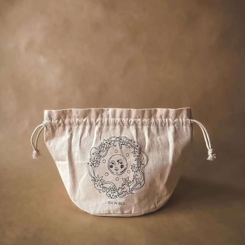 月亮慶典 純棉圓底束口袋【可麗露中秋禮盒加購區】合併冷凍運費