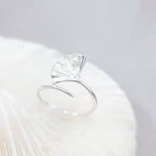 / 秋色 / 銀杏925純銀海水珍珠戒指