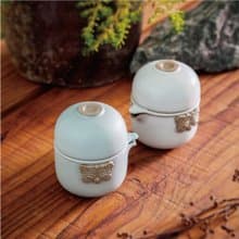 陸寶 春秋 隨手泡 攜行裝 1壺1杯 旅行茶具