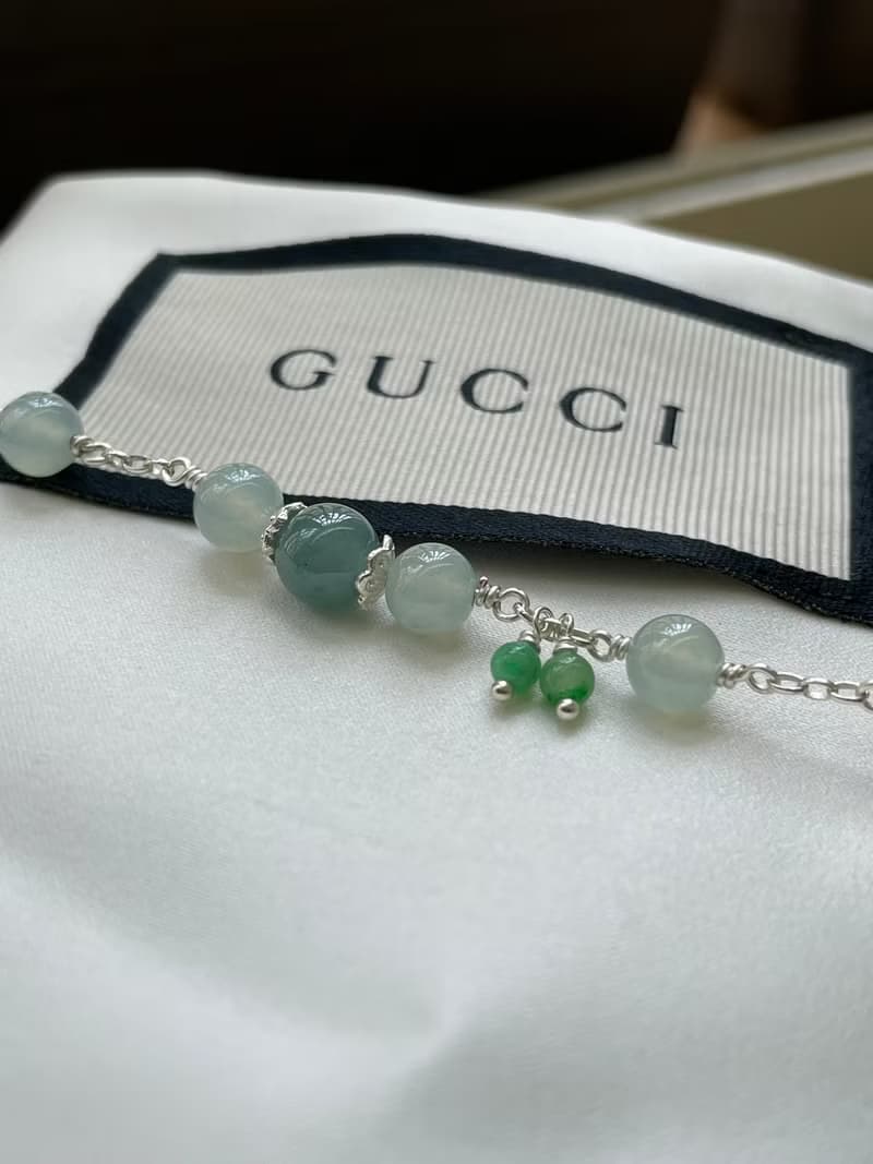 文青//天然翡翠A貨 藍水 晴水 綠翠 925銀 手鍊