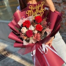 母親節花束\康乃馨花束\永生花花束 大型花束