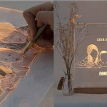 DIY創意小夜燈【生日禮物 創意夜燈 記事板 開學禮 交換禮物】