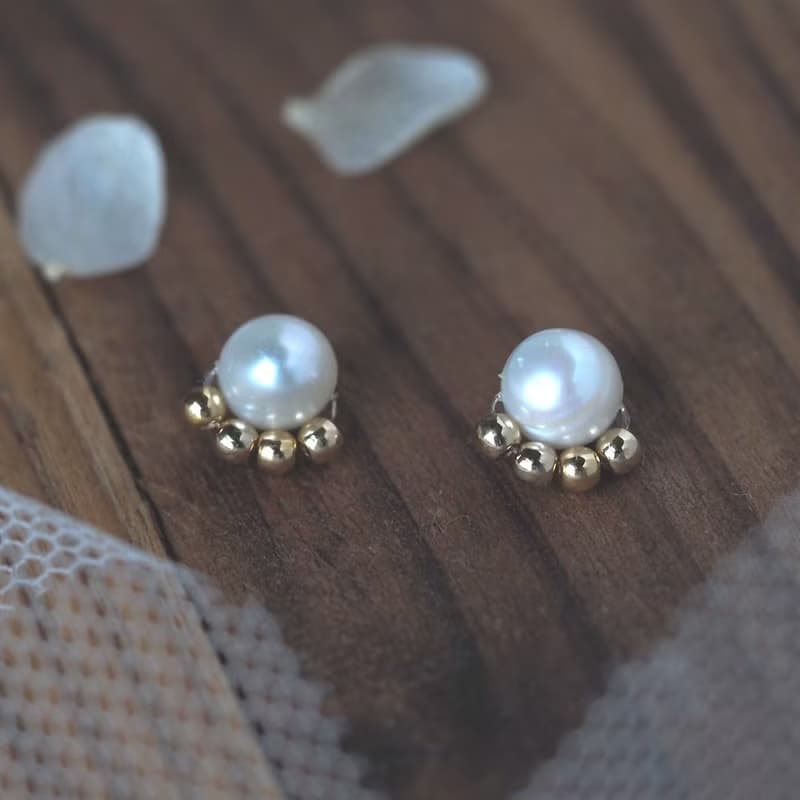 淡水パールのピアス/イヤリング | 品質AA+ | 選べる金具