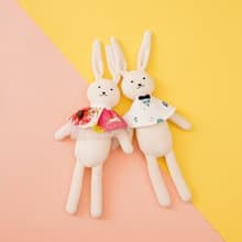 加購用【兔寶寶搖鈴玩偶】有機棉 安撫玩具 日本Haruulala
