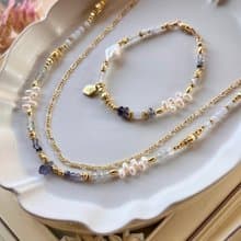 -啟程之歌-天然水晶手鏈/黃銅手鍊