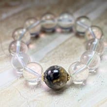 奇葩料珊瑚玉天然白水晶男女手串手鍊