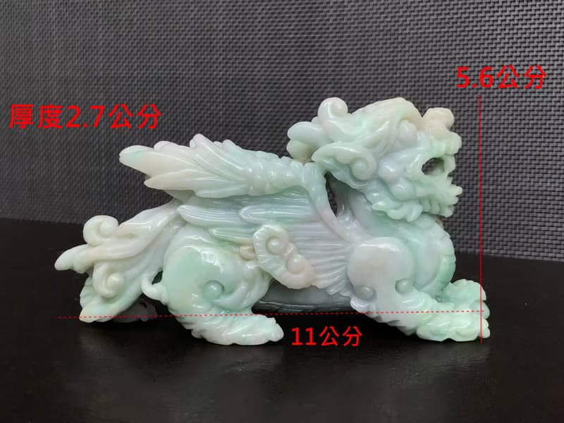快速出貨/天然A貨緬甸玉翡翠招財飛天貔貅擺件/手工雕 特價優惠