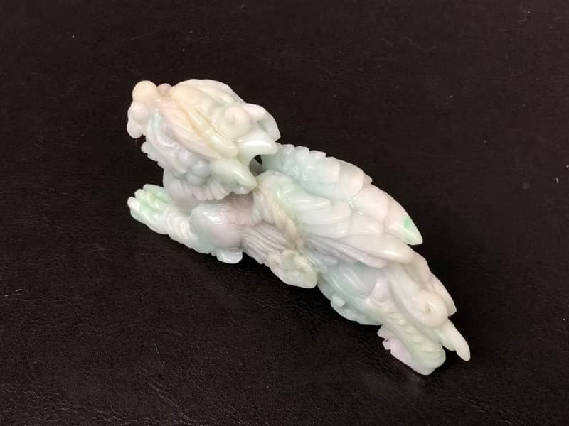 快速出貨/天然A貨緬甸玉翡翠招財飛天貔貅擺件/手工雕 特價優惠
