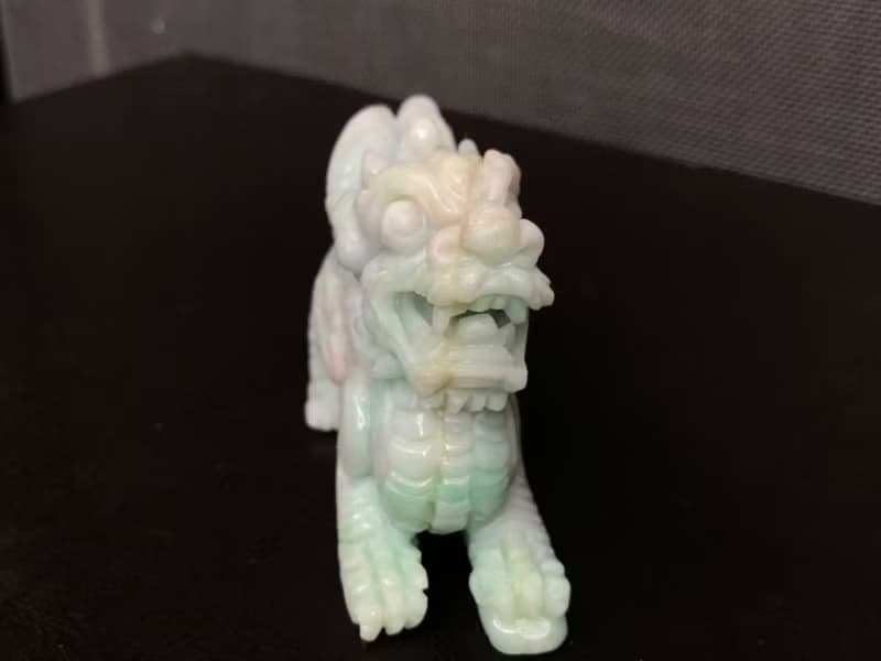 快速出貨/天然A貨緬甸玉翡翠招財飛天貔貅擺件/手工雕 特價優惠