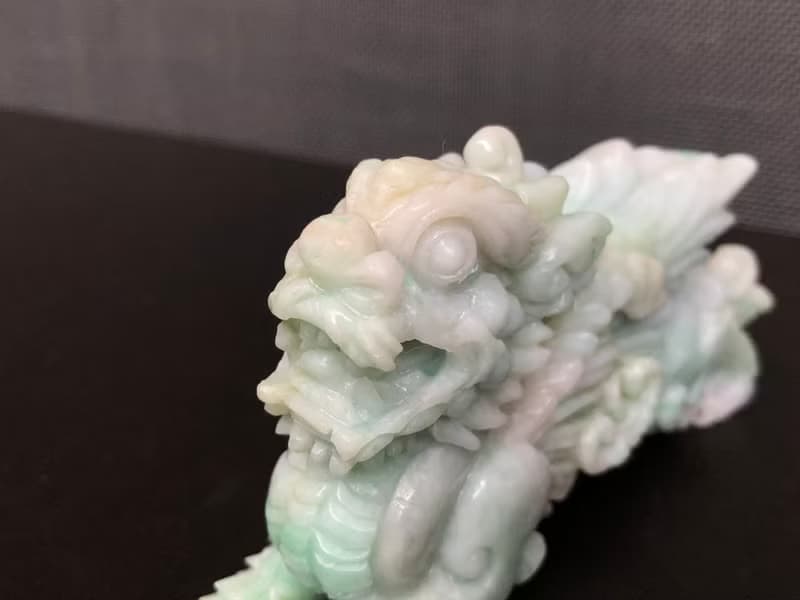 快速出貨/天然A貨緬甸玉翡翠招財飛天貔貅擺件/手工雕 特價優惠