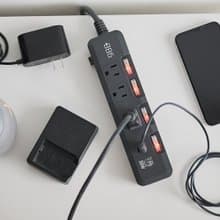 +886 極野家 4開3插 PD 30W + USB-C to Lightning 快充組合