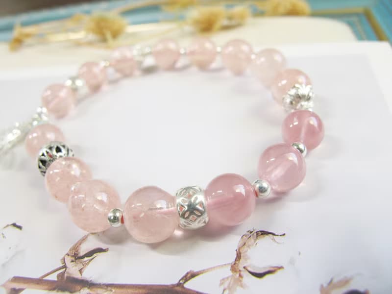 摩根石 馬達加斯加粉晶 天河石 925銀【翩舞】開發心輪 好人緣