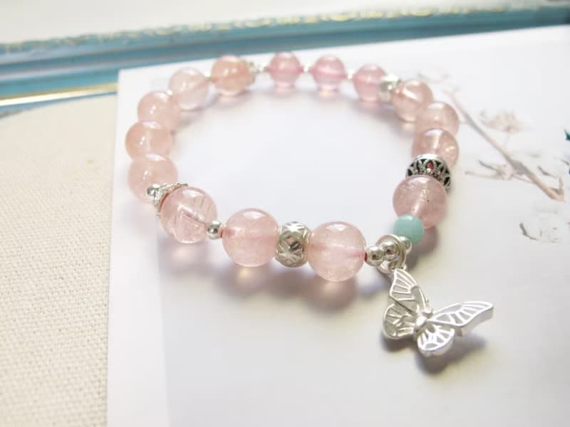 摩根石 馬達加斯加粉晶 天河石 925銀【翩舞】開發心輪 好人緣