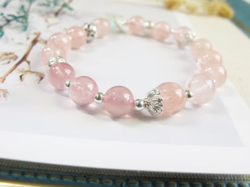 摩根石 馬達加斯加粉晶 天河石 925銀【翩舞】開發心輪 好人緣