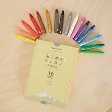 【mizuiro】日本米製無毒環保蠟筆 (16 色) 兒童玩具 畫畫