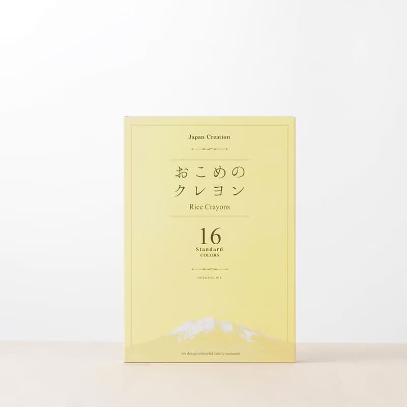 【mizuiro】日本米製無毒環保蠟筆 (16 色) 兒童玩具 畫畫