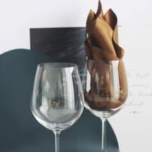 Minimalist簡單愛系列|訂製福綠壽喜紅酒對杯—文字雕刻