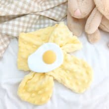 任性的荷包蛋。立體蛋黃造型保暖脖圍 圍巾 圍脖