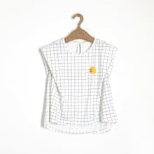 BIR 笑臉格紋棉T/120-160cm