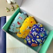 胖嘟嘟兜禮盒組小王子款　 口水巾 新生兒彌月禮 圍兜兜