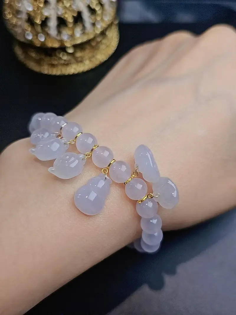 貴人•桃花|18k真金冰粉紫隨意扣|緬甸A貨翡翠鈴鐺茶壺葫蘆蓮蓬