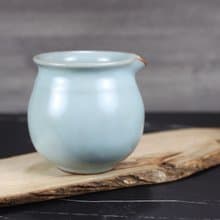 【送禮好物】360~400ml 汝窯無把 手拉坯 咖啡下壺 茶海 公道杯