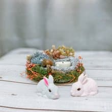 香氛造型擴香石-可愛兔兔+底座 /贈5ml香精油