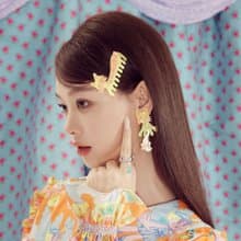 亞克力擺尾可愛小貓耳釘耳夾發卡耳飾原創設計
