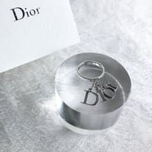 【 日本直送　名牌中古包 】Christian Dior クリスチャン ディオール リング シルバー ロゴ チャーム vintage ヴィンテージ enmvv4