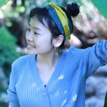 藍色繡球耳線耳鉤