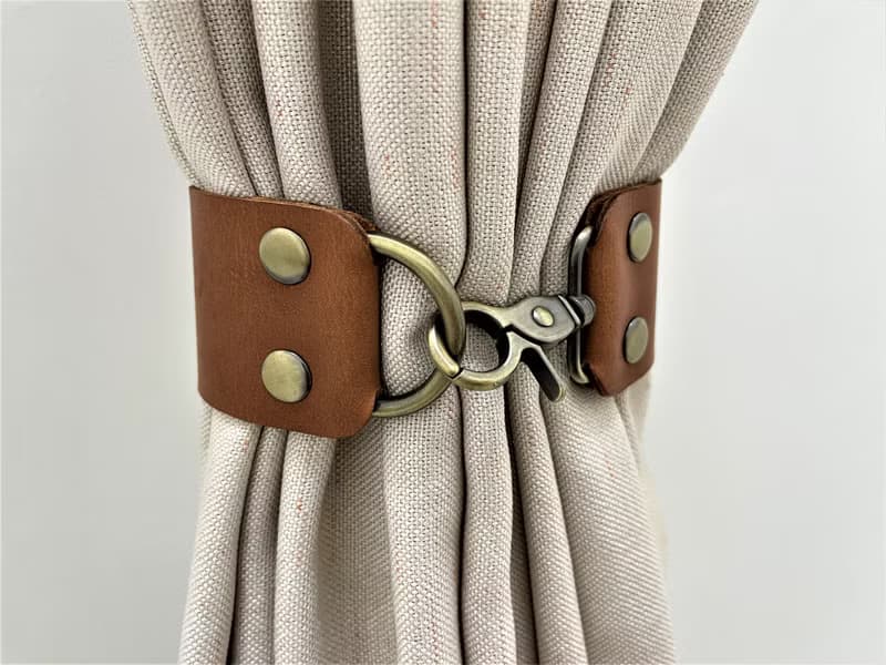 皮革窗簾綁帶//簡約主義//家居裝飾//窗簾//窗簾綁帶