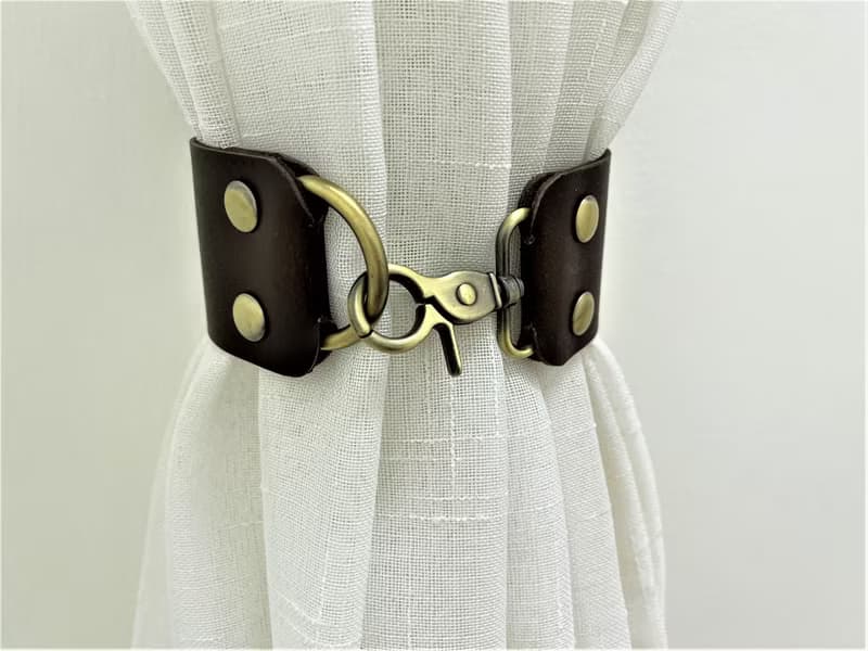 皮革窗簾綁帶//簡約主義//家居裝飾//窗簾//窗簾綁帶