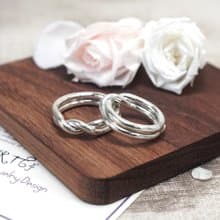純銀 情侶對戒組 雙環交疊戒 情侶戒指 情人節禮物