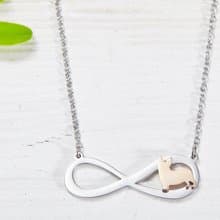 柯基項鍊 - 永恆與狗系列-抗敏醫療鋼