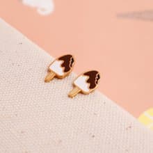 咬一口 巧克力脆皮雪糕  ice cream day 耳環