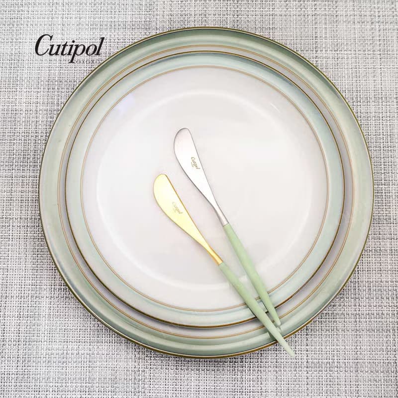 葡萄牙 Cutipol  GOA  青玉金  奶油刀