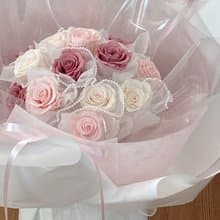 Flora Flower 永生花花束—浪漫芭蕾粉