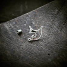 古蛇印記 925銀 耳針耳環