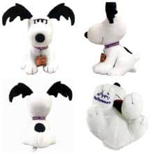 萬聖節 史努比變身特別款 snoopy 蝙蝠耳 玩偶吊飾2入組 蹲坐款
