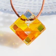 【Special】香る幸せガラス(しあわせ【アロマ】【笑顔】)ネックレス【受注制作】