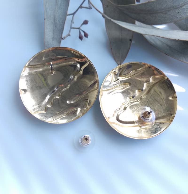 Vintage Jewelry 西洋古董飾品 撞色 復古 針式耳環
