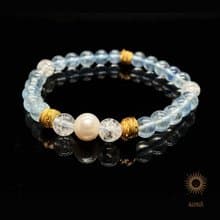 【海水正藍/Botticelli Blue】冰種海藍寶手鍊 | 天然石 水晶手鍊